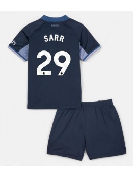 Tottenham Hotspur Pape Matar Sarr #29 Auswärts Trikotsatz für Kinder 2023-24 Kurzarm (+ Kurze Hosen)